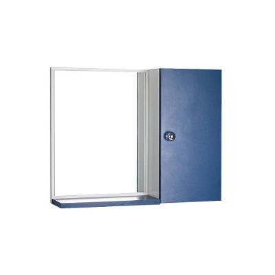 Armário para Banheiro Espelho com Armário 1 Porta 1 Prateleira MDP 58CM Azul