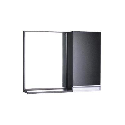Armário para Banheiro com Espelho Preto 58CM MDP Pontto Lavabo