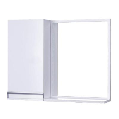 Armário para Banheiro com Espelho 1 Porta MDP 58CM Branco Mercado das Prateleiras