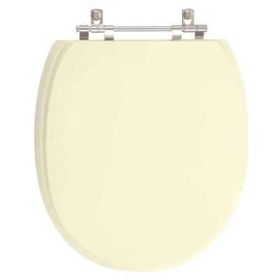 Assento Sanitário de Ville Alongado Resina Plástica Ajustável Convencional Bege Pontto Lavabo