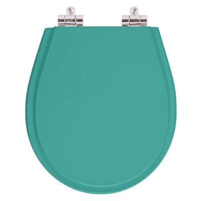 Assento Sanitário Avalon Alongado Resina Plástica Parafusado Fechamento Suave Verde Pontto Lavabo