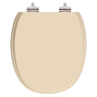 Assento Sanitário Ascot Visone Alongado Resina Plástica Fechamento Suave Salmão Pontto Lavabo