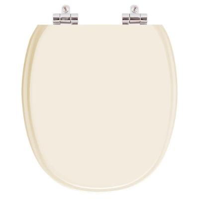 Assento Sanitário Ascot Alongado Resina Plástica Fechamento Suave Bege Pontto Lavabo