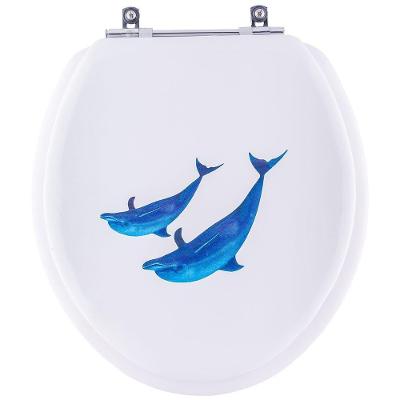 Assento Sanitário Almofadado Oval MDF com Espuma Fechamento Convencional Branco Pontto Lavabo
