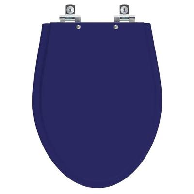 Assento Sanitário Absolute Alongado Polipropileno Fechamento Suave Azul Pontto Lavabo