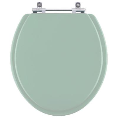 Assento Sanitário Convencional Oval MDF Fechamento Simples Verde Claro Pontto Lavabo