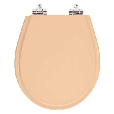 Assento Sanitário Avalon Alongado Resina Plástica Fechamento Suave Laranja Pontto Lavabo