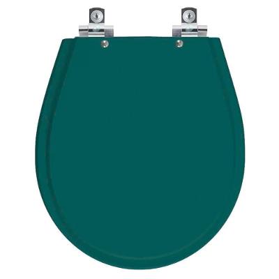 Assento Sanitário Avalon Alongado Polipropileno Fechamento Suave Verde Pontto Lavabo