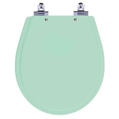 Assento Sanitário Avalon Alongado Laqueado Fechamento Suave Verde Claro Pontto Lavabo
