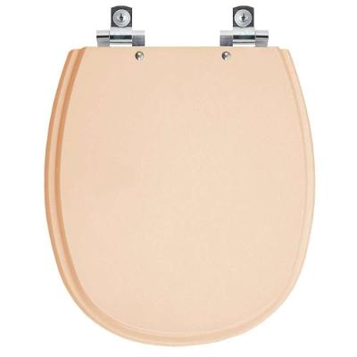 Assento Sanitário Aspen Alongado Polipropileno Fechamento Suave Rosa Floral Pontto Lavabo