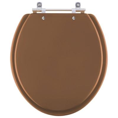Assento Sanitário Araxa Alongado MDF Convencional Alumínio Ocre Pontto Lavabo