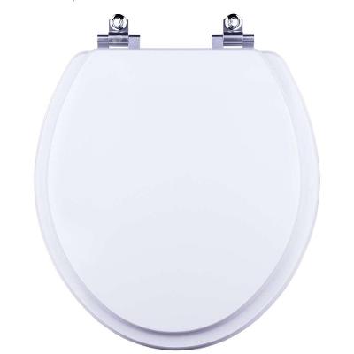 Assento Sanitário Convencional Oval Plástico Parafusado Fechamento Suave Almofadado Branco