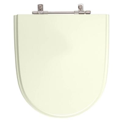 Assento Sanitário Mondiale Alongado MDF Fechamento Convencional Bege Claro Pontto Lavabo