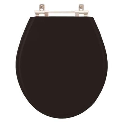Assento Sanitário Carina Alongado MDF Fechamento Convencional Preto Pontto Lavabo