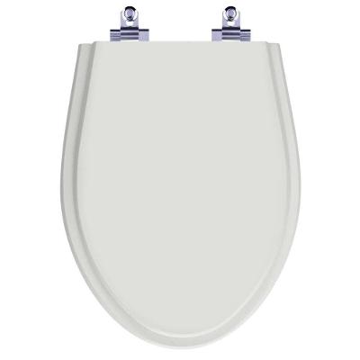 Assento Sanitário Absolute Sterling Silver Alongado Polipropileno Fechamento Suave Cinza Pontto