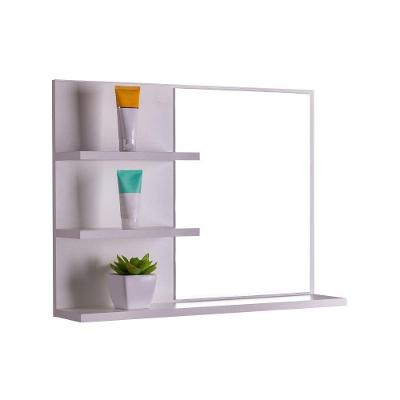Armário para Banheiro Lugano Suspenso 3 Prateleiras MDP 60CM Branco