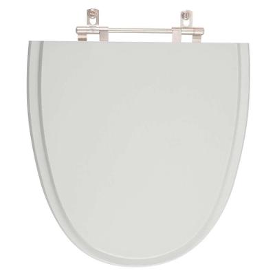 Assento Sanitário Aloha Universal Resina Plástica Parafusado Cinza Prata Pontto Lavabo
