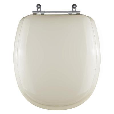 Assento Sanitário Aspen Alongado MDF Almofadado Creme Pontto Lavabo