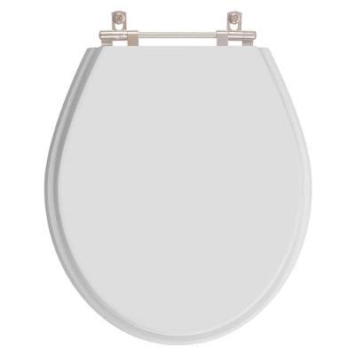 Assento Sanitário Angra Alongado MDF Fechamento Convencional Cinza Claro Pontto Lavabo