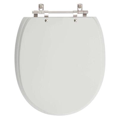Assento Sanitário de Ville Alongado MDF Fechamento Convencional Cinza Real Pontto Lavabo