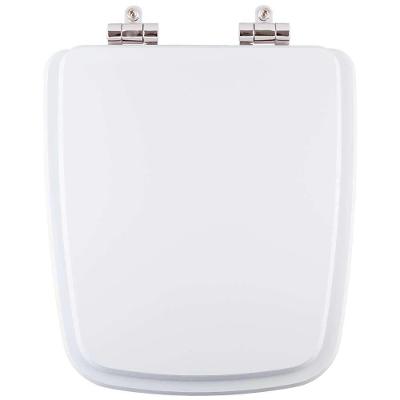 Assento Sanitário Clean Alongado Resina Plástica Parafusado Fechamento Suave Branco Pontto Lavabo