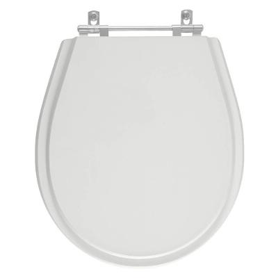 Assento Sanitário Aries Alongado Resina Plástica Parafusado Convencional Cinza Claro