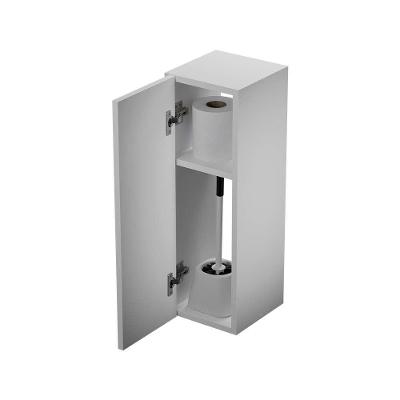 Armário Multiuso Safira Suspenso 1 Porta MDP 20CM Branco Mercado das Prateleiras