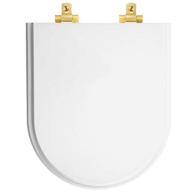 Assento Sanitário Belle Epoque Alongado MDF Fechamento Suave Almofadado Branco Pontto Lavabo