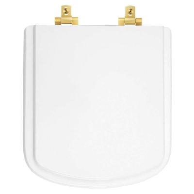 Assento Sanitário Bali Alongado Laqueado Fechamento Suave Branco Pontto Lavabo