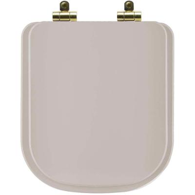 Assento Sanitário Axis Alongado Resina Plástica Fechamento Suave Bege Pontto Lavabo