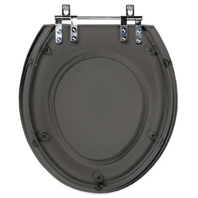 Assento Sanitário Avalon Alongado Resina Plástica Convencional Fumê Transparente Pontto Lavabo