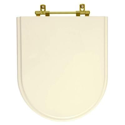 Assento Sanitário Carrara para Vaso Deca Alongado MDF Fechamento Convencional Creme Pontto Lavabo