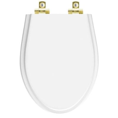 Assento Sanitário Alpinia Alongado Polipropileno Fechamento Suave Branco Pontto Lavabo 40CM