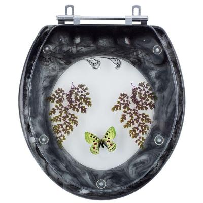 Assento Sanitário Deca Oval Resina Plástica Parafusado com Borboleta Verde Preto Pontto Lavabo