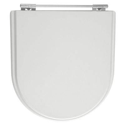 Assento Sanitário Calypso Alongado Resina Plástica Parafusado Convencional Cinza Platina Pontto