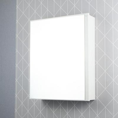 Armário para Banheiro Luxor com Espelho 1 Porta MDP 34CM Branco Mercado das Prateleiras