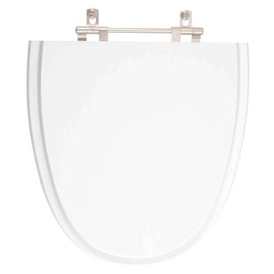 Assento Sanitário Aloha Alongado Resina Plástica Parafusado Antibacteriano Branco