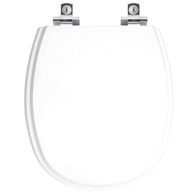 Assento Sanitário Alamo Alongado Plástico Fechamento Suave Branco Pontto Lavabo