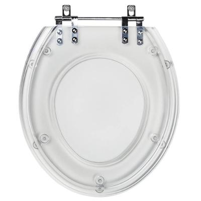 Assento Sanitário Diamantina Alongado Resina Plástica Parafusado Convencional Transparente Pontto