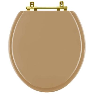Assento Sanitário Convencional Oval Poliéster Fechamento Convencional Bege Pontto Lavabo