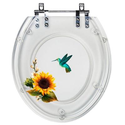Assento Sanitário 6LPF Alongado Resina Plástica Parafusado Convencional Decorado Branco Pontto