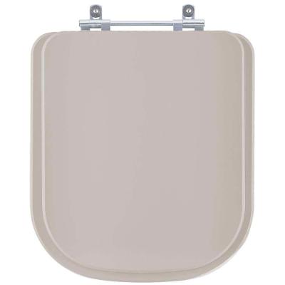 Assento Sanitário Axis Alongado Resina Plástica Parafusado Bege Pontto Lavabo