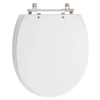Assento Sanitário de Ville Alongado Plástico Parafusado Convencional Alumínio Branco Pontto Lavabo