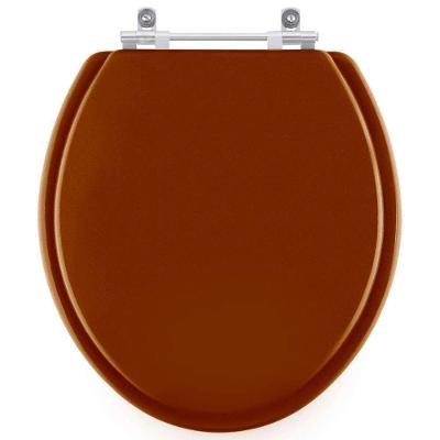 Assento Sanitário Convencional Oval Resina Plástica Fechamento Convencional Caramelo Pontto Lavabo