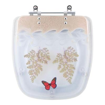 Assento Sanitário Borboleta Fit Bege Oval Resina Plástica Parafusado Convencional Bege Pontto Lavabo