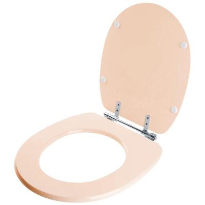 Assento Sanitário Aspen para Vaso Deca Alongado MDF Fechamento Convencional Rosa Floral Pontto