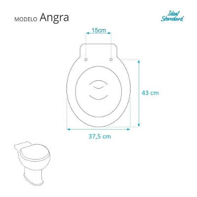 Assento Sanitário Angra Alongado Polipropileno Parafusado Fechamento Suave Branco Pontto Lavabo