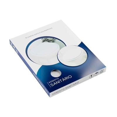 Assento Sanitário Convencional Redondo Polipropileno Parafusado Fechamento Suave Branco Pontto
