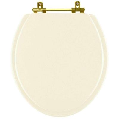 Assento Sanitário Convencional Redondo MDF Fechamento Laqueado Creme Pontto Lavabo