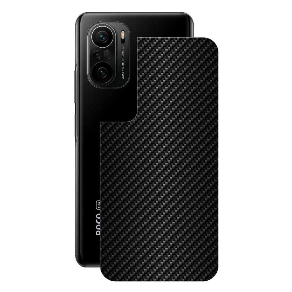 Película Xiaomi Poco F3-Traseira Fibra Carbono Preta-Gshield - 1